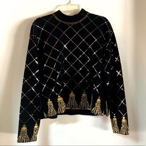 Black & Gold Sweater